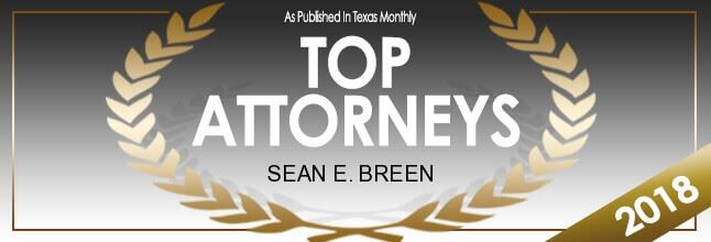 Texas Monthly Top Attorneys - Sean E. Breen
