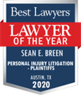 Best Lawyers® 2020 Personal Injury Litigation – Plaintiffs “Lawyer of the Year” in Austin, (by BL Rankings, LLC d/b/a Best Lawyers and Co., LLC)