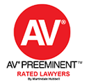 AV* Preeminent Rated Lawyers by Martindale Hubbell