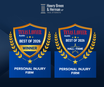 Howry, Breen & Herman, LLP Named Winner and Hall of Fame Honoree in Texas Lawyer's Best of 2026 Austin Awards