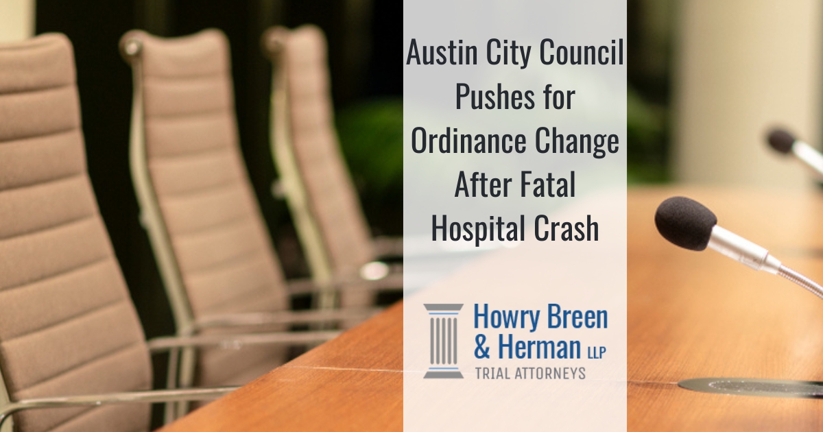 Austin City Council Pushes for Ordinance Change After Fatal Hospital Crash